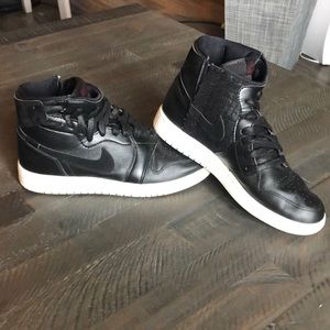 Black Nike Air High Top Jordan’s